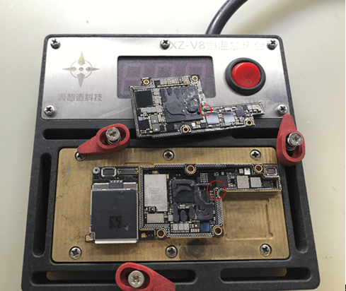 iPhone X falls backless service repair