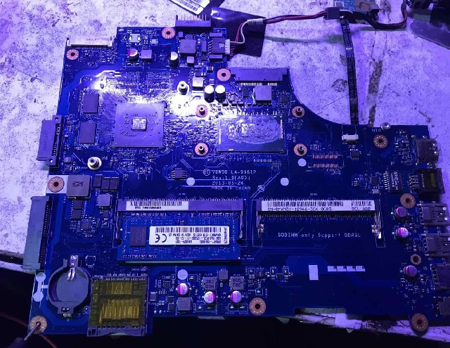 Dell lA-9981P laptop cannot be powered on for repair