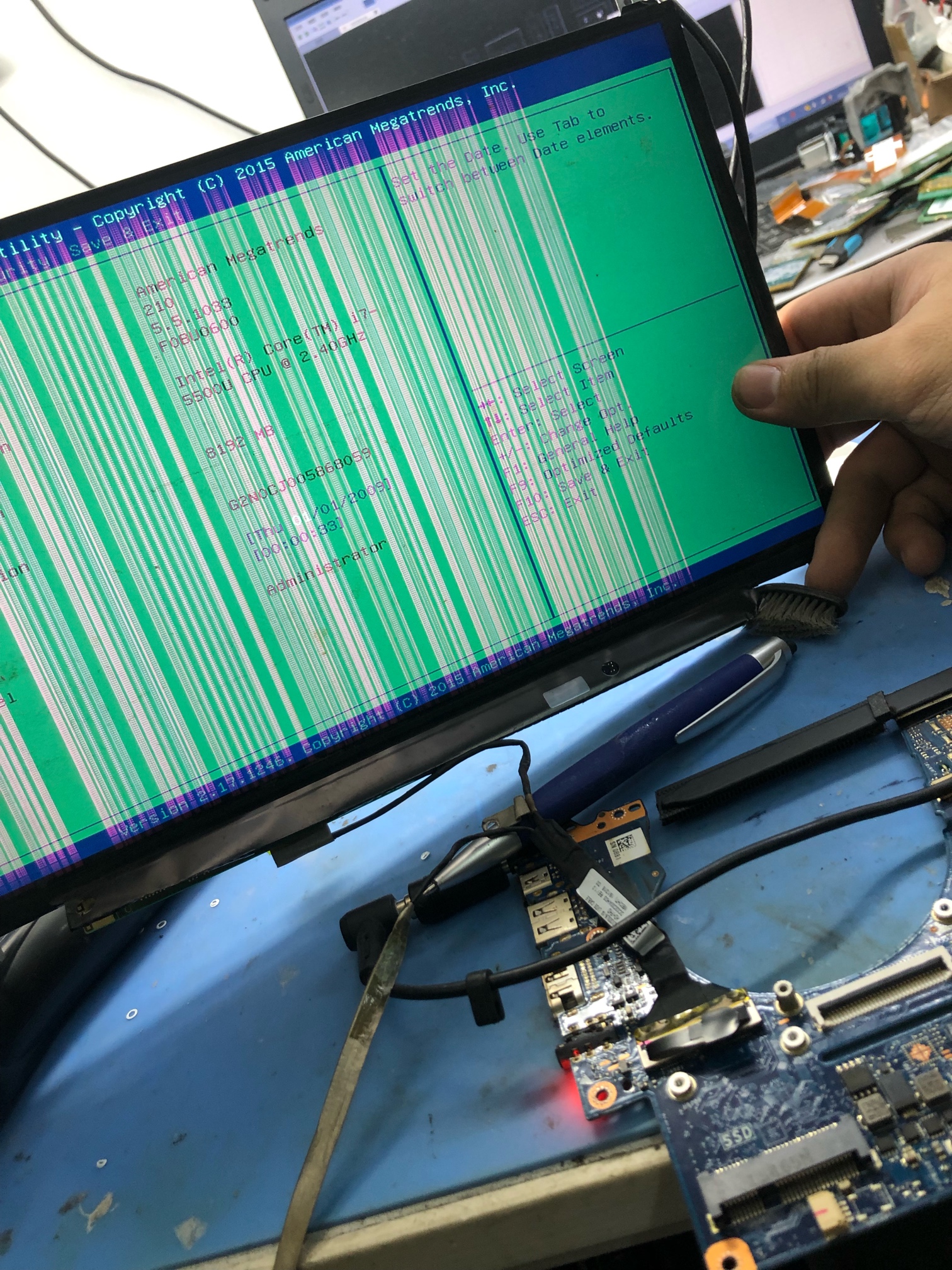 ASUS U303l notebook screen does not light repair