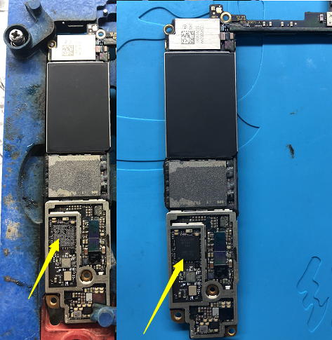 iPhone 8 garbage board bottom phone has no service repair