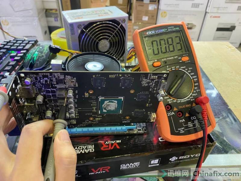 Asus GTX1050 2GD5 graphics card startup screen is not bright repair