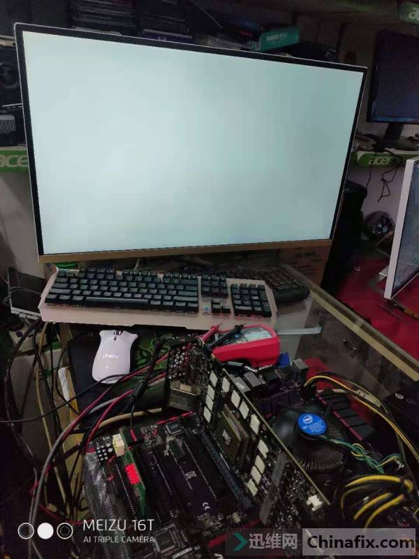 GTXTITAN X graphics card boot computer display white screen repair