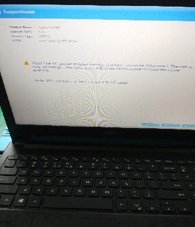 DELL 15-3568 Notebook Maintenance without Charging