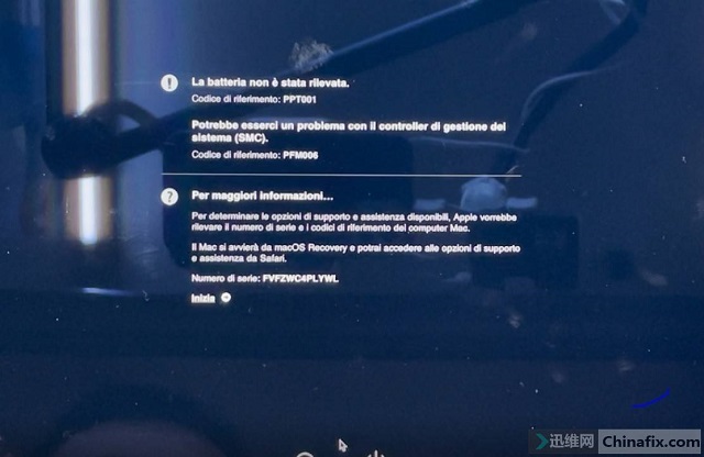 MacBook A1932 notebook water inlet fan turns wildly and does not recognize battery repair