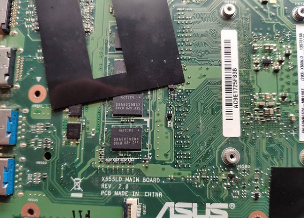 ASUS x555ld notebook is not powered on for repair