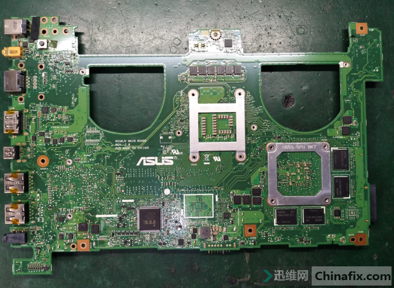 ASUS n550jv water damage no booting repair