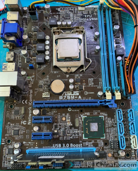 ASUS b75m-a mainboard is not powered on for Repair