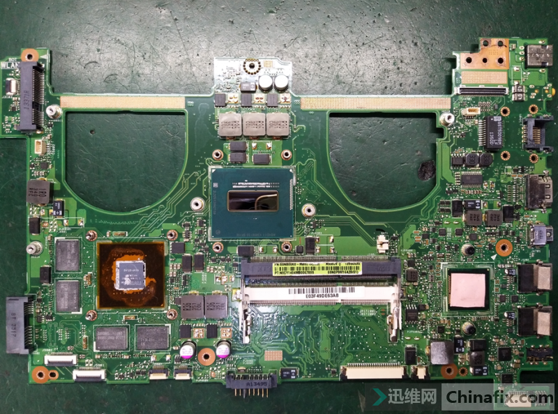 ASUS n550jv water damage no booting repair