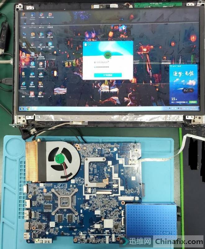 Shenzhou ares k650d normally enters the system and then flashes the screen for repair
