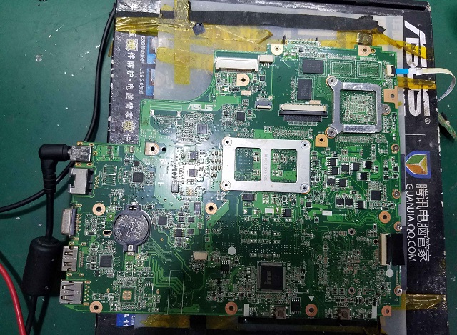 ASUS K43SV power on 0.16 laptop not booting repair