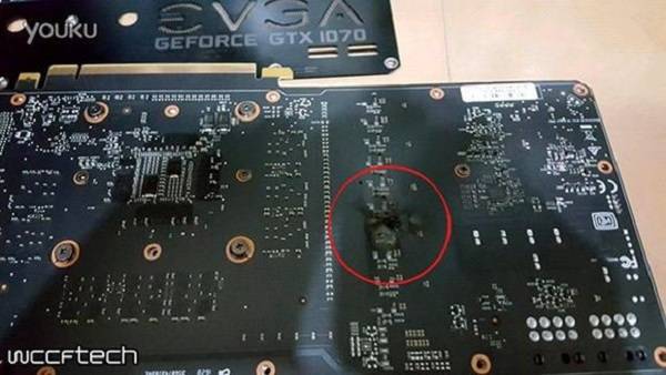 Evga gtx1080 graphics card does not display when power on