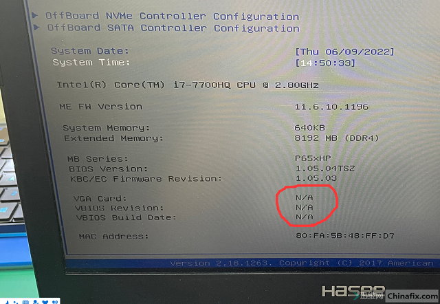 Ares Z7-KP7S1 notebook cannot recognize independent graphics card repair