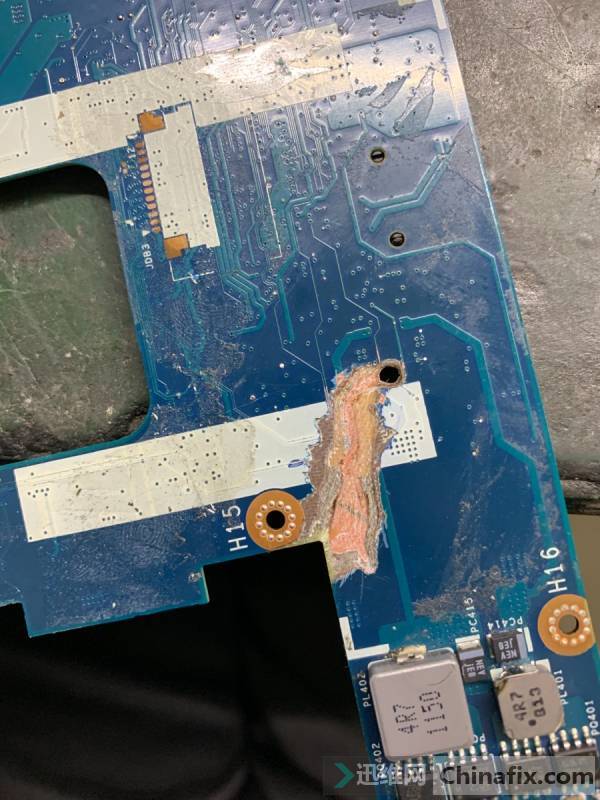 Lenovo E530 notebook repair without startup due to water ingress