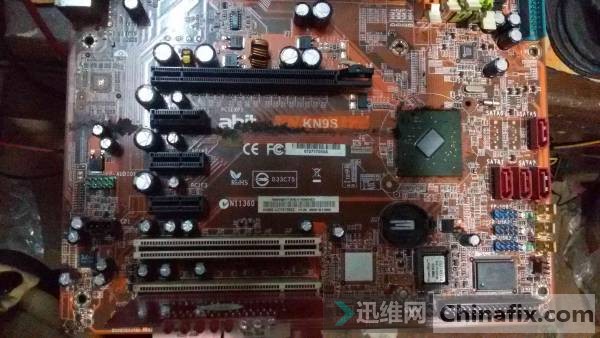 Power failure repair of Shengji KN9S motherboard