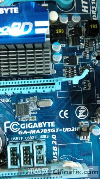 GA-MA785GT-UD3H motherboard does not trigger repair
