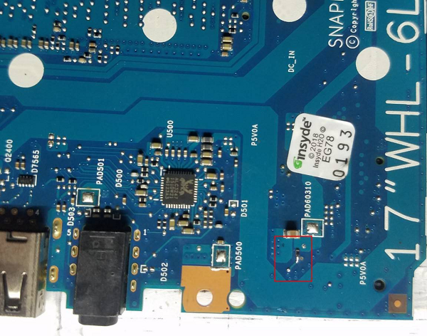 HP tpn-i133 pull adapter notebook Blurred screen crash repair 