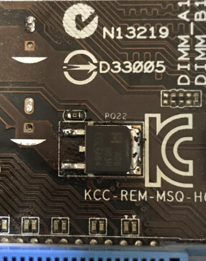 Asus H61M-E repeatedly restarted for repair