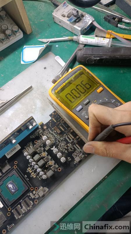 Mine card P106 short circuit repair