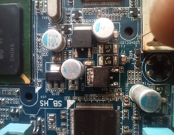 Gigabyte GA-X58A-UD3R mainboard does not start for repair 