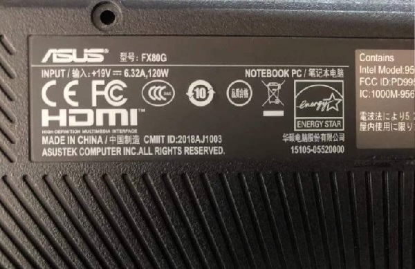 Repair of Asus Notebook FX80G Insulating Tube with Slab Burning 