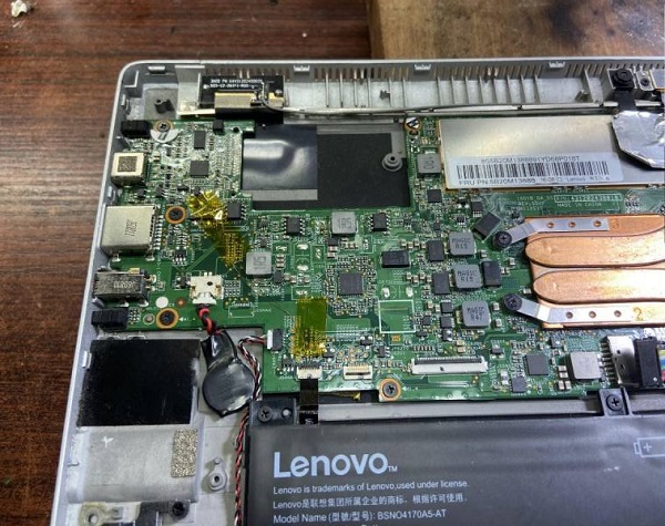Lenovo Miix 510 notebook external keyboard can't be repaired. 